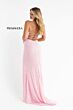 Primavera Couture 3791 Spaghetti Strap Lace-Up Cross Back Dress