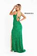 Primavera Couture 3792 Strappy Back High Slit Sequin Dress
