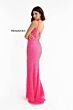 Primavera Couture 3792 Strappy Back High Slit Sequin Dress