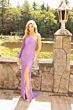Primavera Couture 3939 Beaded One-Shoulder High Slit Dress