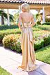 Primavera Couture 4503 Bow Back High Slit Dress
