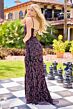 Primavera Couture 4506 High Slit Illusion Bodice Dress