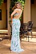 Primavera Couture 4508 Side Cutout High Slit Dress