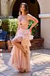 Primavera Couture 4510 Front Cutout A-Line Ruffle Dress