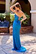 Primavera Couture 4512 Lace-Up Back Beaded Strapless Dress
