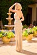 Primavera Couture 4514 Front Cutout Lace-Up Back Dress