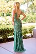 Primavera Couture 4515 Illusion Corset Bodice High Slit Dress