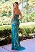 Primavera Couture 4516 V-Neck Beaded Corset Dress