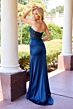 Primavera Couture 4517 Pleated Waist High Slit Dress