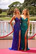 Primavera Couture 4518 Beaded Strapless High Slit Dress