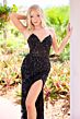 Primavera Couture 4518 Beaded Strapless High Slit Dress