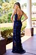 Primavera Couture 4522 Plunging Neck High Slit Beaded Dress