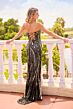 Primavera Couture 4523 Beaded High Slit Strapless Dress