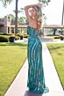 Primavera Couture 4523 Beaded High Slit Strapless Dress