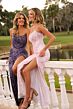 Primavera Couture 4526 High Slit Strapless Scoop Neck Dress