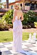 Primavera Couture 4526 High Slit Strapless Scoop Neck Dress