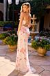 Primavera Couture 4531 Cross Back Scoop Neck Dress