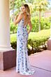 Primavera Couture 4533 Lace-Up Back Illusion Bodice Dress