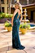 Primavera Couture 4534 Strapless Beaded Plunging Neck Dress