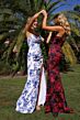 Primavera Couture 4537 Strapless Floral High Slit Dress