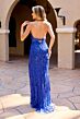 Primavera Couture 4538 High Slit Beaded Halter Dress