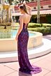 Primavera Couture 4550 Front Cutout High Slit Dress