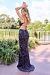 Primavera Couture 4552 Lace-Up Back Side Cutout Dress