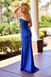 Primavera Couture 4556 High Slit Satin Skirt Dress