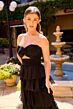Primavera Couture 4563 Strapless Tiered Skirt A-Line Dress