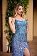 Primavera Couture 4567 Lace-Up Back Embellished Dress