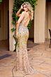 Primavera Couture 4567 Lace-Up Back Embellished Dress