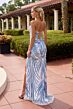Primavera Couture 4594 Beaded Strapless Lace-Up Back Dress