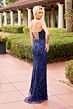 Primavera Couture 4594 Beaded Strapless Lace-Up Back Dress