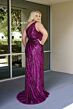Primavera Couture 14075 Asymmetric Neck Beaded Dress