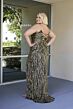 Primavera Couture 14083 Plunging Neck Beaded High Slit Dress