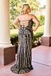 Primavera Couture 14103 Strapless Beaded Lace-Up Back Dress