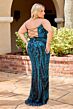 Primavera Couture 14103 Strapless Beaded Lace-Up Back Dress