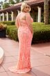 Primavera Couture 14108 Lace-Up Cross Back Spaghetti Strap Dress