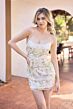 Primavera Couture 4204 Lace-Up Back Embellished Dress