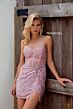 Primavera Couture 4241 Sheer Corset Front Slit Dress