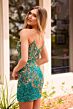 Primavera Couture 4416 Slit Skirt Floral Embroidery Dress