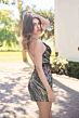 Primavera Couture 4422 Criss Cross Back Multicolor Sequin Dress