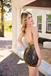 Primavera Couture 4434 Bare Back Geometric Glitter Dress
