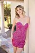 Primavera Couture 4436 Illusion Cutouts Strapless Glitter Dress