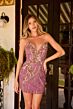 Primavera Couture 4443 Two Tone Beadwork Strapless Dress