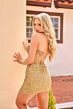 Primavera Couture 4445 Illusion Corset Sequin Skirt Dress
