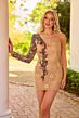 Primavera Couture 4451 One Sleeve Backless Lace Dress
