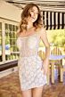Primavera Couture 4452 Sheer Corset Scoop Neck Dress