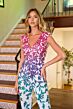 Primavera Couture 4467 Multicolor Straight-Leg Jumpsuit