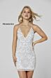 Primavera Couture 3138 Criss Cross Back Embellished Dress